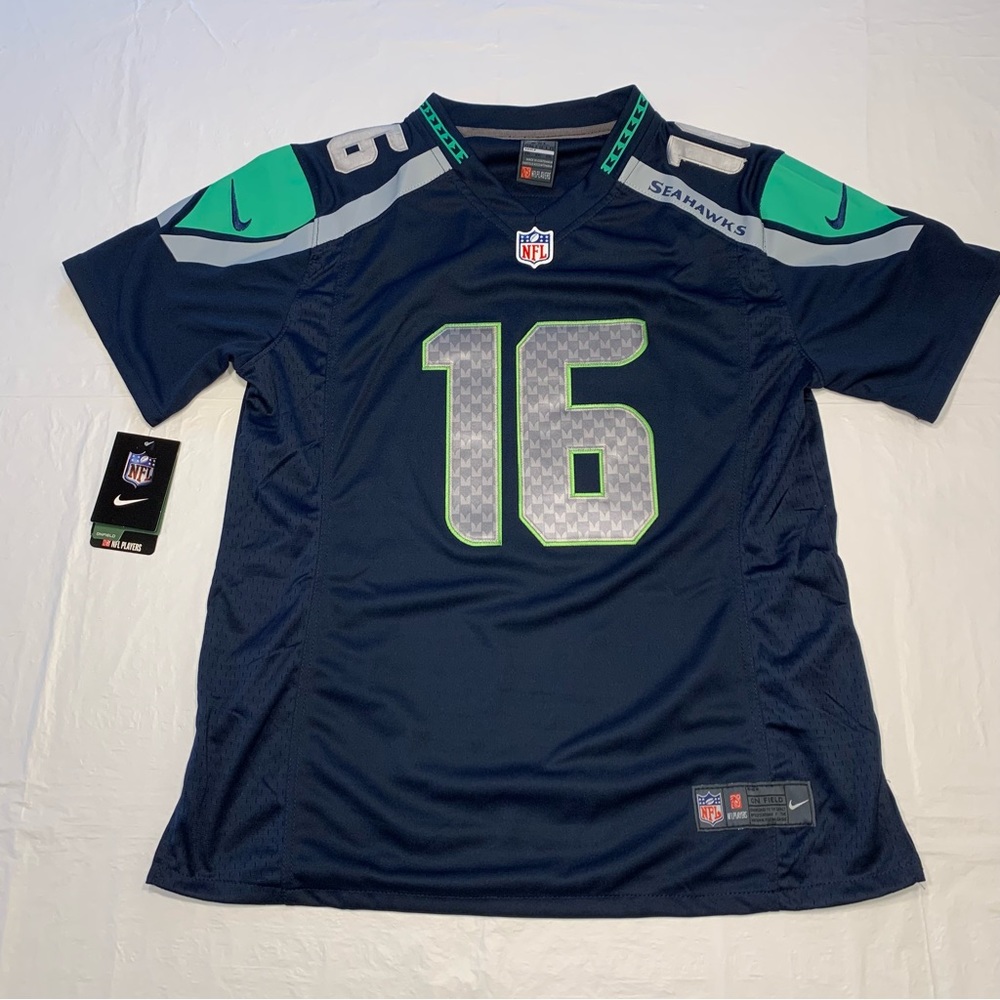 New Nike On Field Tyler Lockett NFL Seattle Seahawks #16 Game Jersey Youth XXL